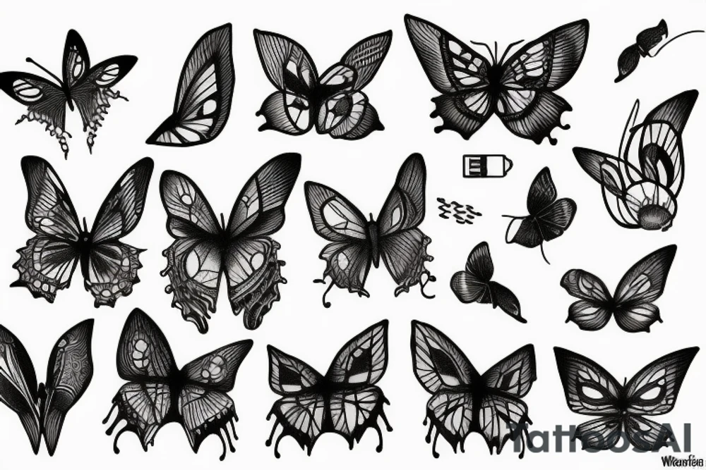 Papillon de nuit tattoo idea