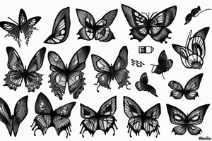 Papillon de nuit tattoo idea