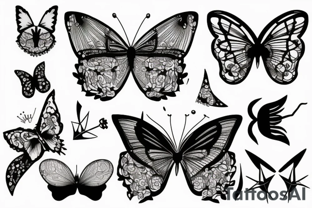 Papillon de nuit tattoo idea