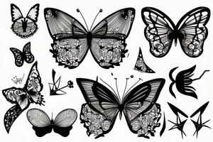Papillon de nuit tattoo idea