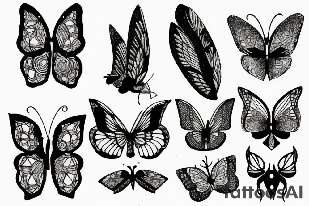 Papillon de nuit tattoo idea