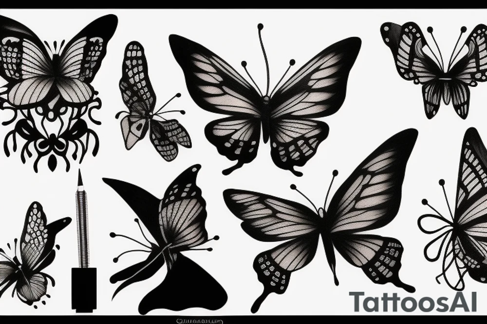 Papillon de nuit tattoo idea