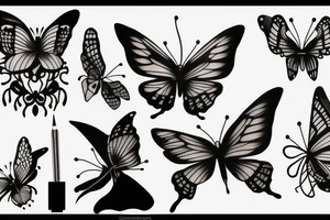 Papillon de nuit tattoo idea