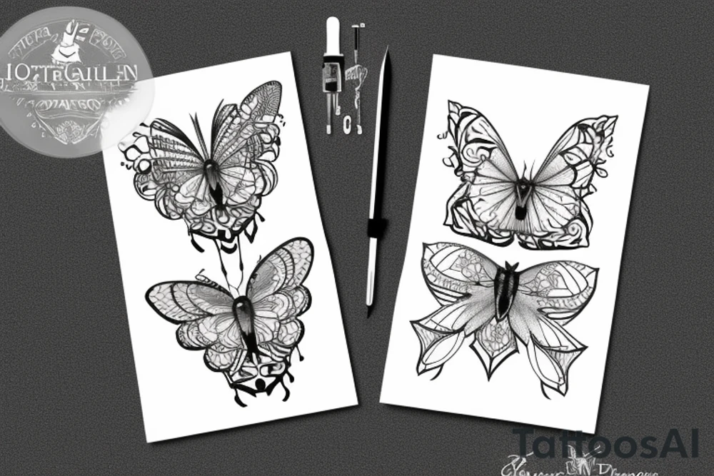 Papillon de nuit tattoo idea
