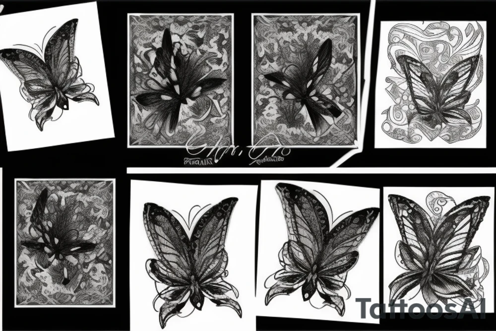 Papillon de nuit tattoo idea
