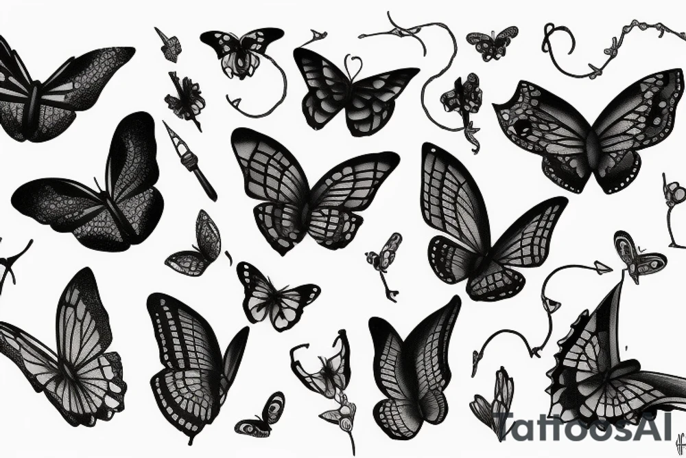 Papillon de nuit tattoo idea