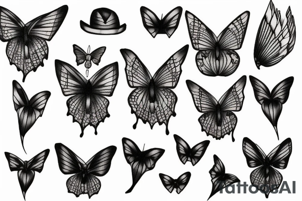 Papillon de nuit tattoo idea