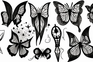 Papillon de nuit tattoo idea