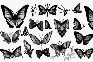 Papillon de nuit tattoo idea