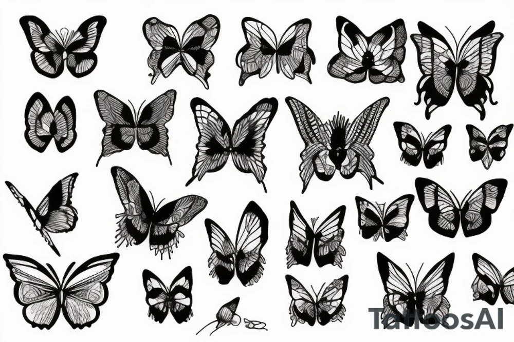 Papillon tattoo idea