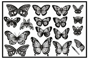 Papillon tattoo idea