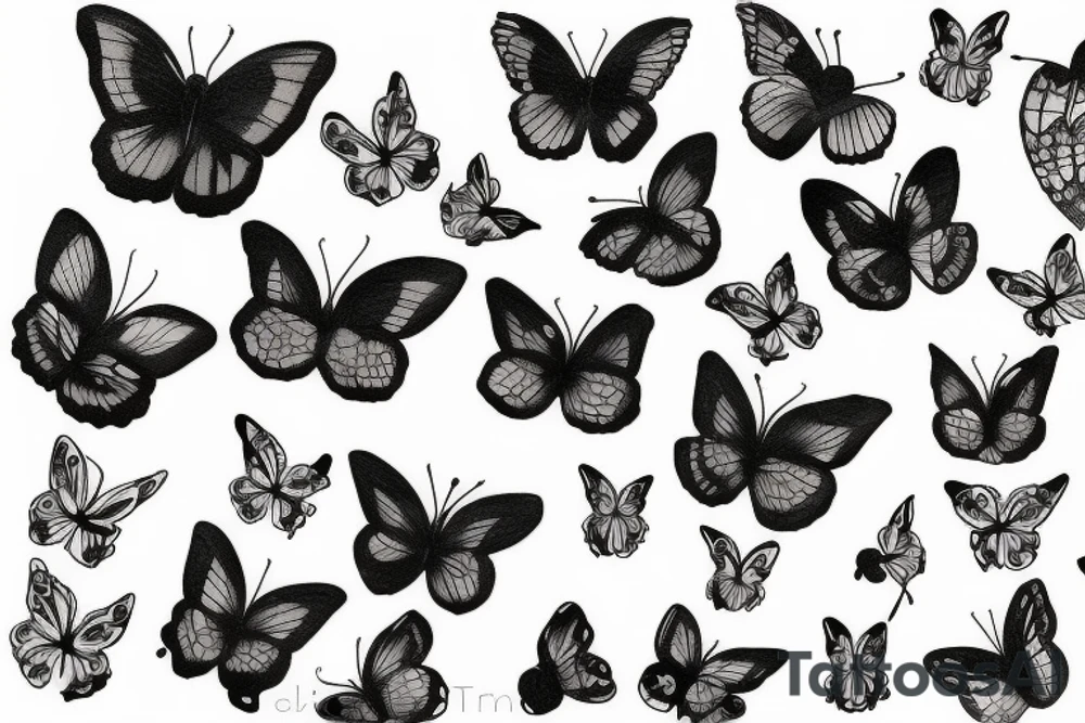 Papillon tattoo idea