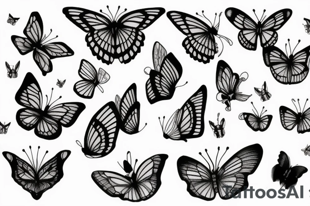 Papillon tattoo idea