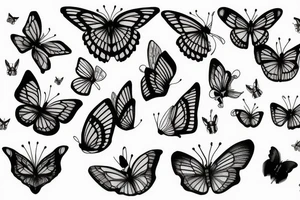 Papillon tattoo idea