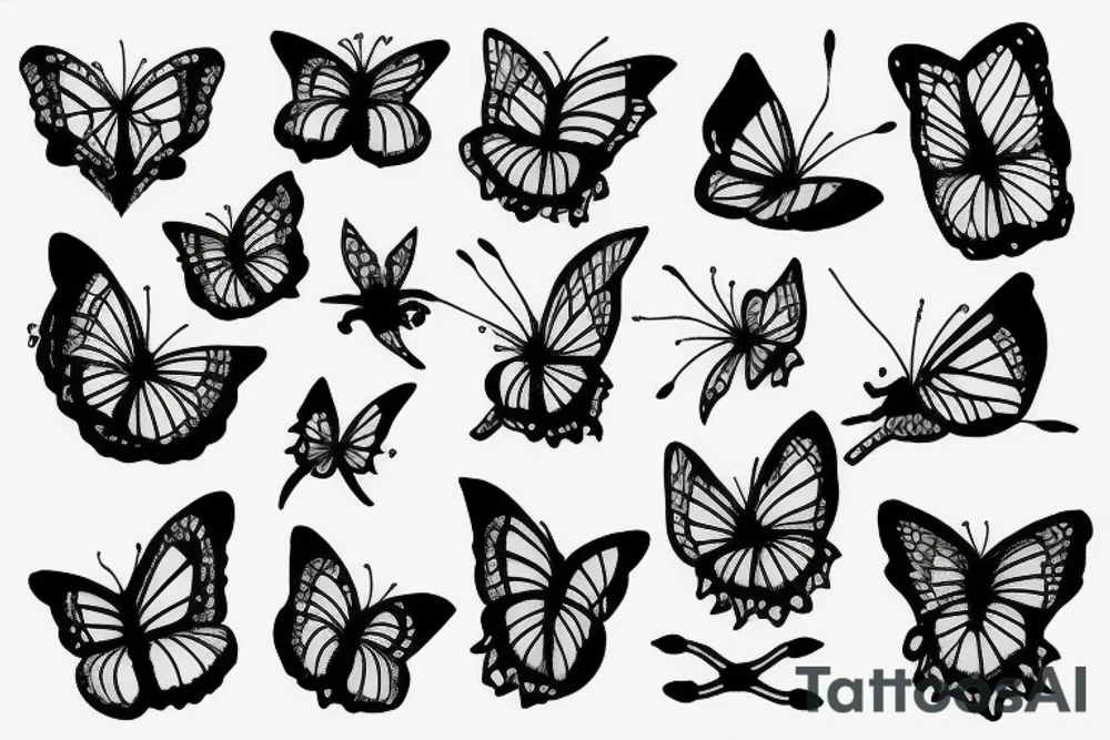 Papillon tattoo idea