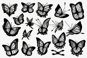 Papillon tattoo idea