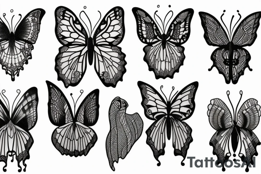 Papillon tattoo idea