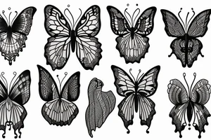 Papillon tattoo idea