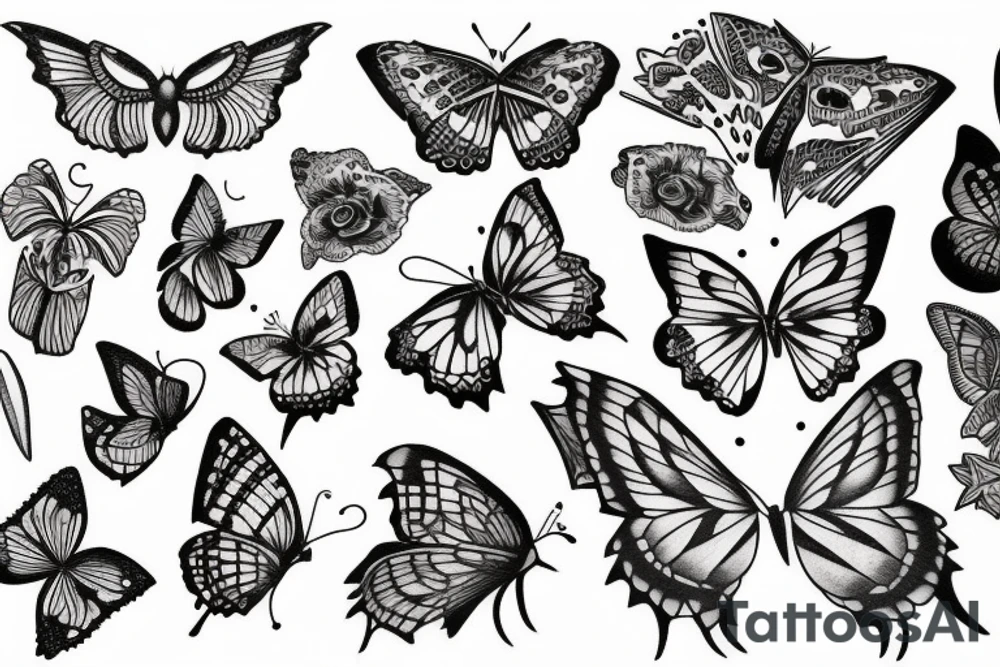 Papillon tattoo idea