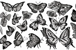 Papillon tattoo idea