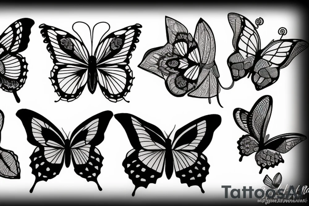 Papillon tattoo idea