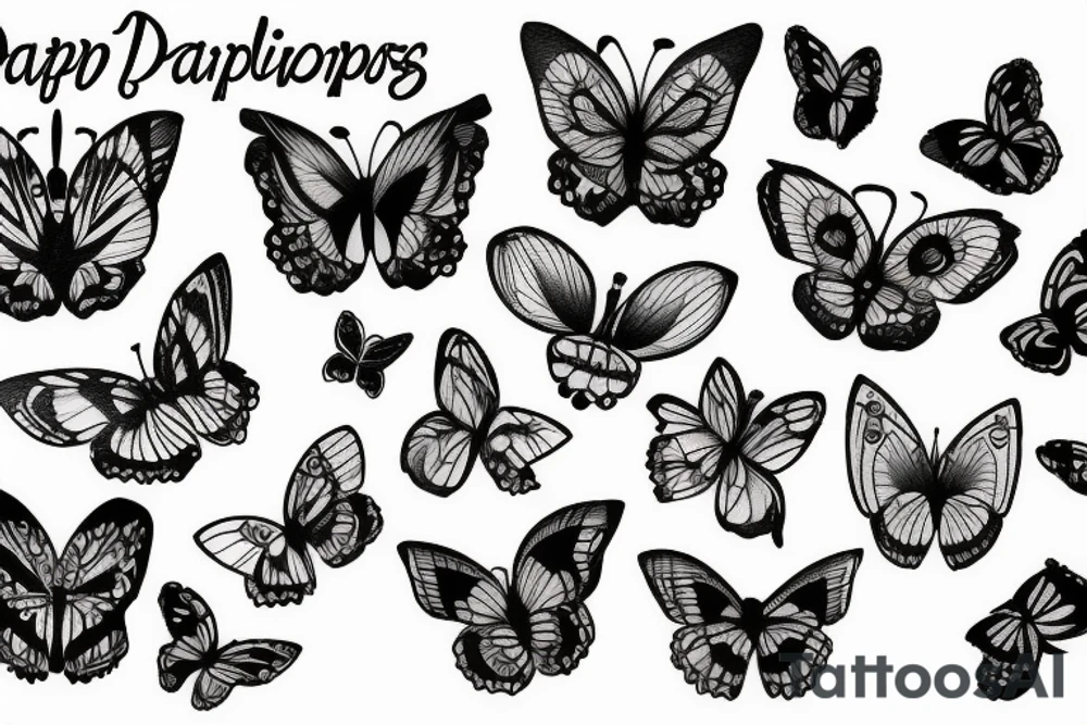 Papillon tattoo idea