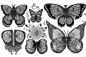 Papillon tattoo idea