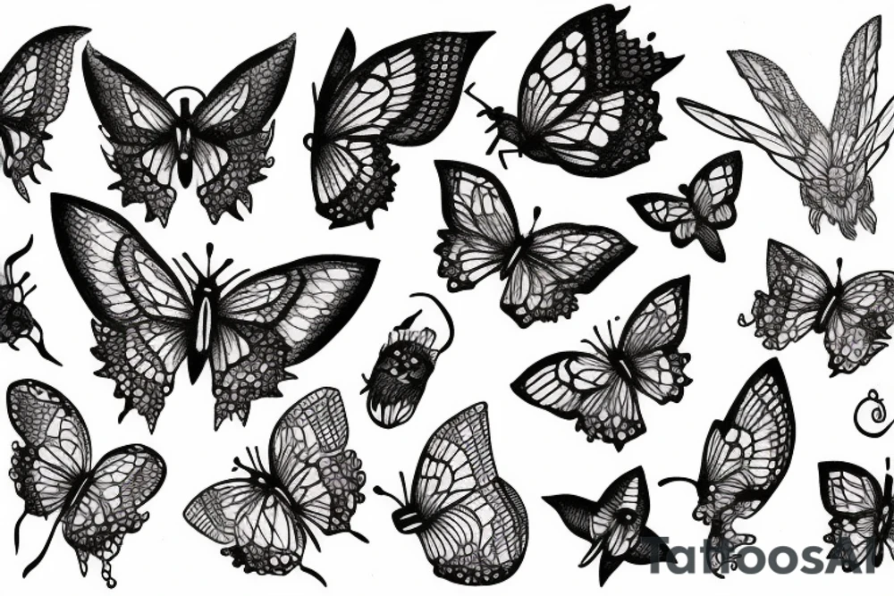 Papillon tattoo idea