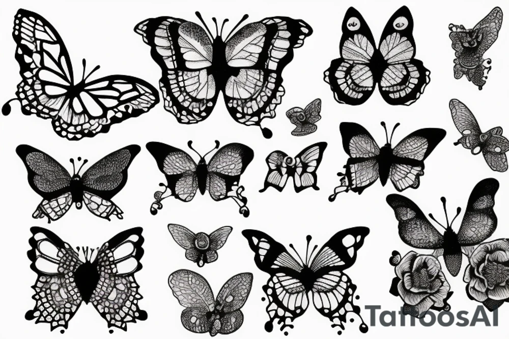 Papillon tattoo idea