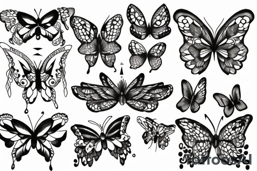 Papillon tattoo idea