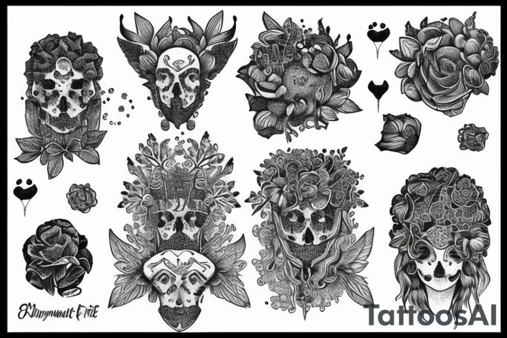 créature effrayante tattoo idea