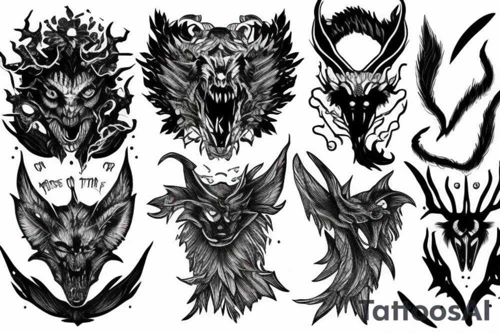 Monster of the night tattoo idea