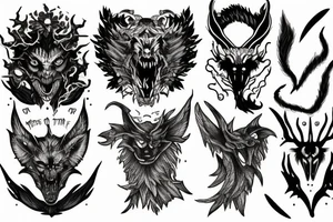 Monster of the night tattoo idea
