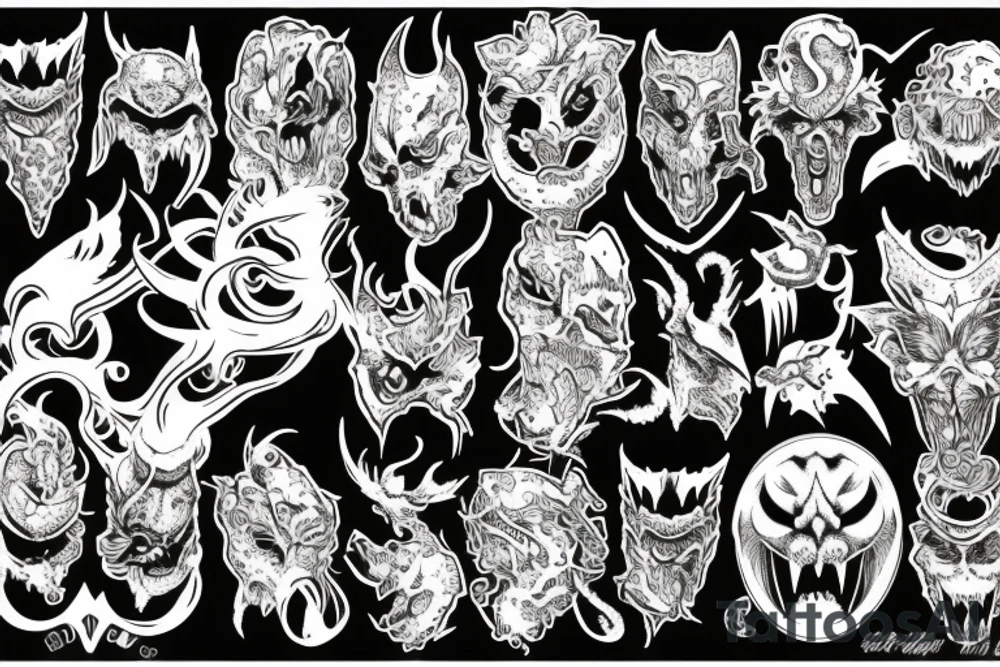 Monster of the night tattoo idea