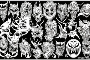 Monster of the night tattoo idea