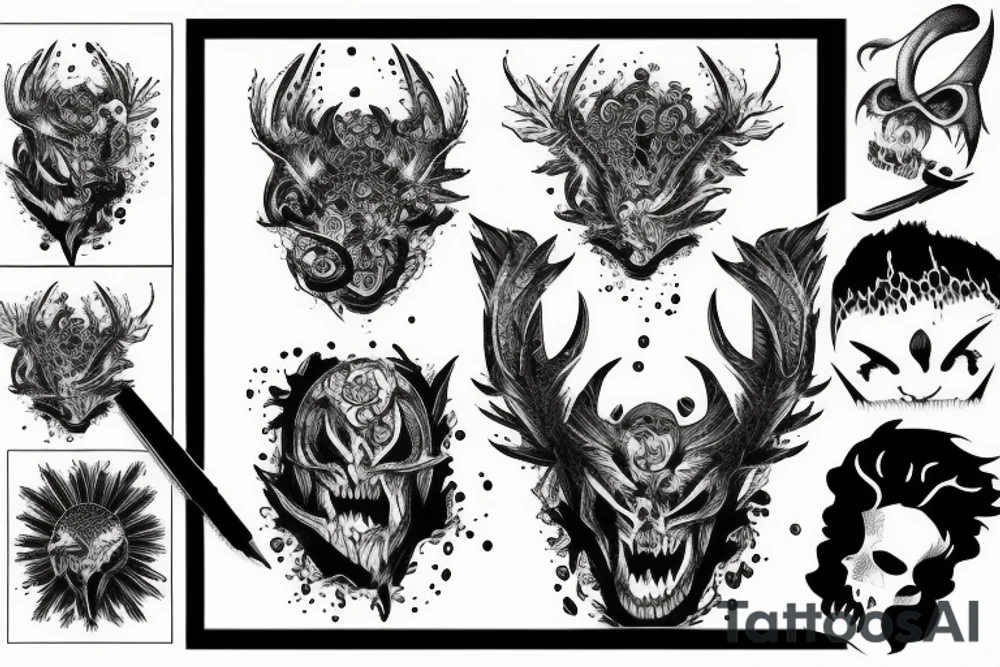 Monster of the night tattoo idea