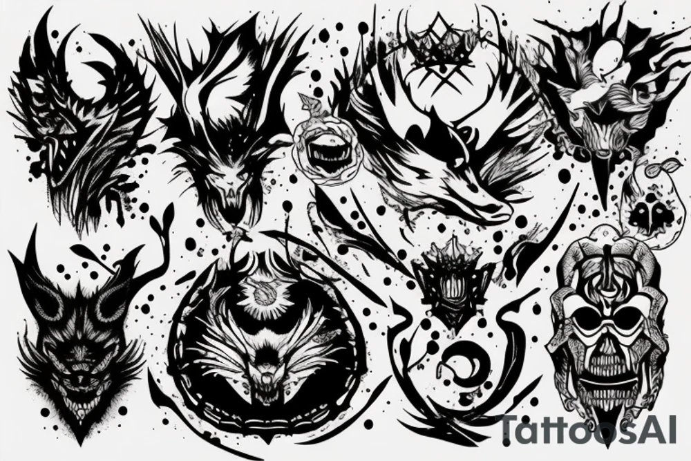 Monster of the night tattoo idea