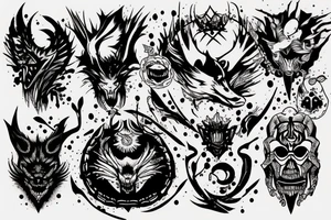Monster of the night tattoo idea