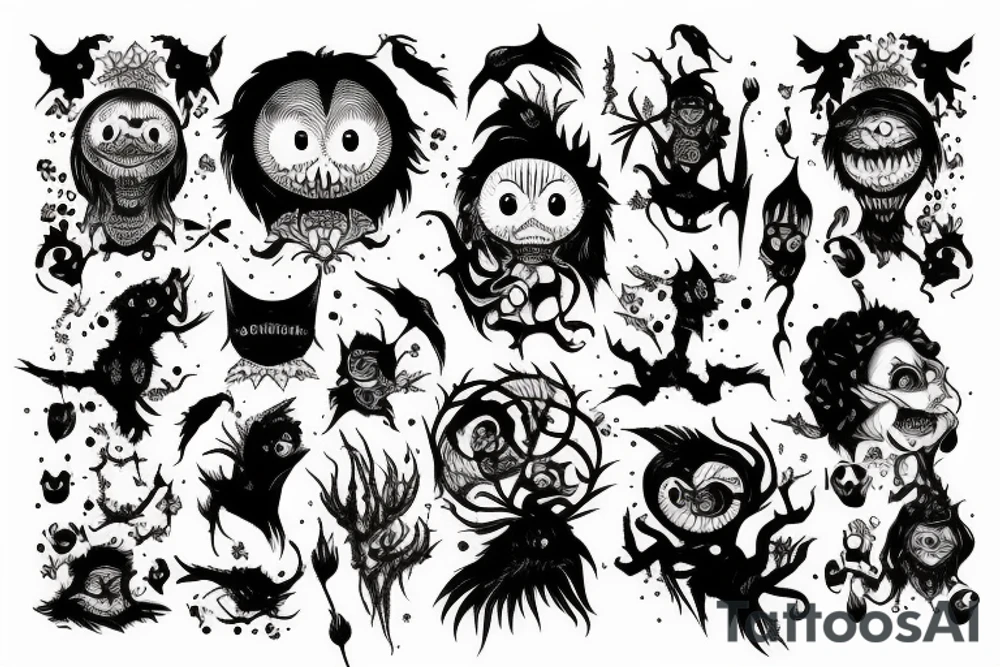 Monster of the night tattoo idea