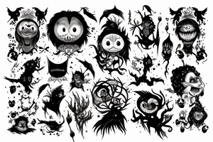 Monster of the night tattoo idea