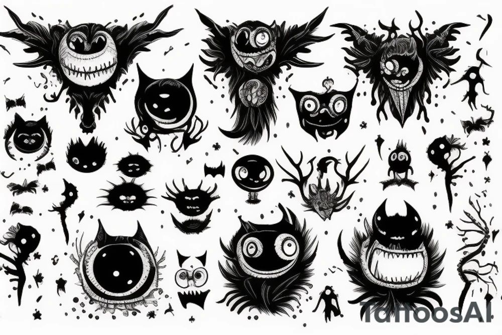 Monster of the night tattoo idea
