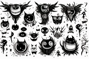 Monster of the night tattoo idea