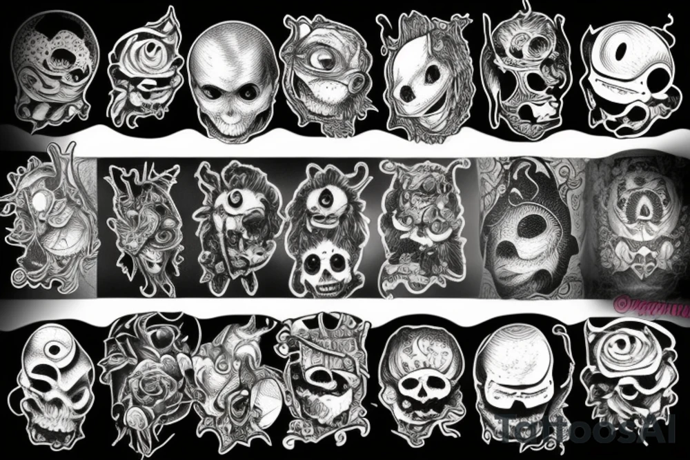 Monster tattoo idea