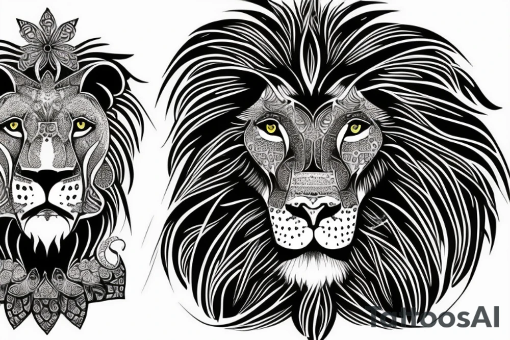 Lion tattoo idea