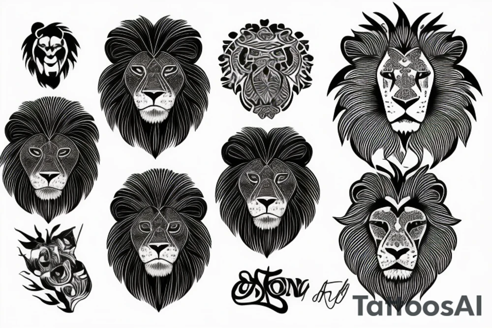Lion tattoo idea