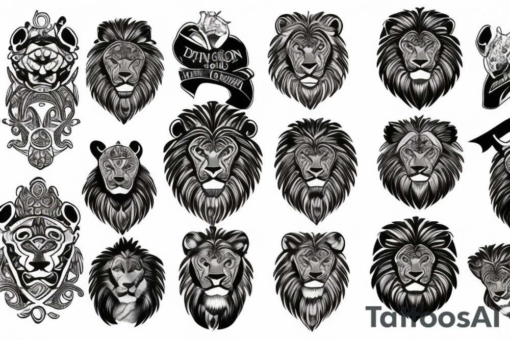 Lion tattoo idea