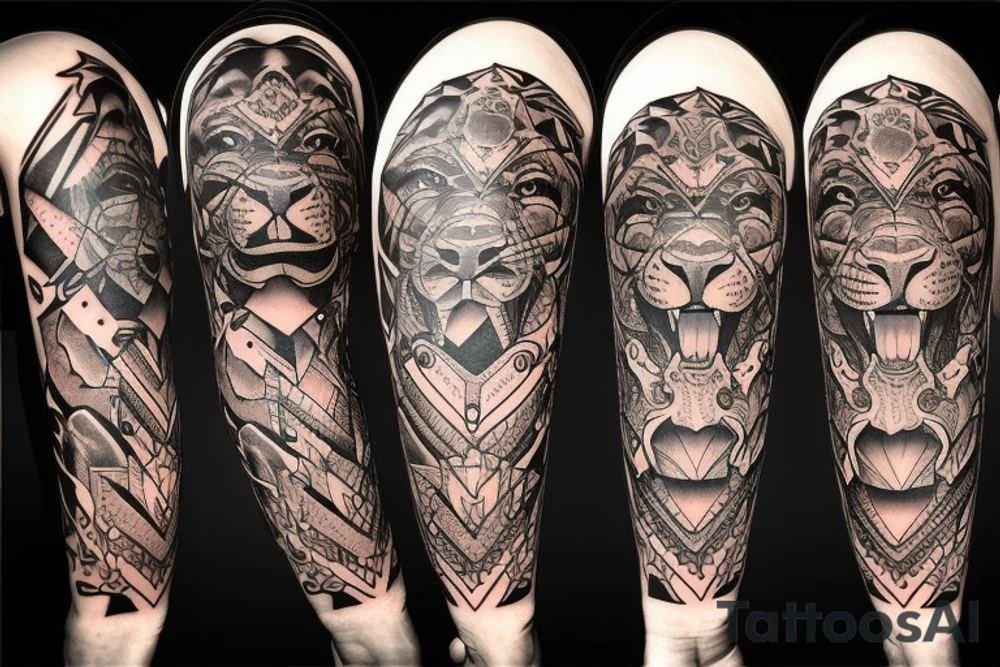 Lion tattoo idea