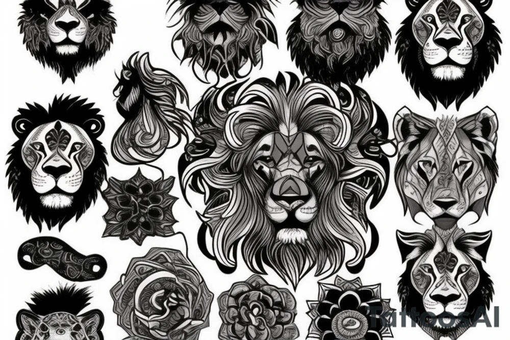 Lion tattoo idea