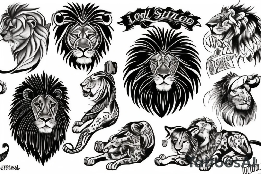 Lion tattoo idea
