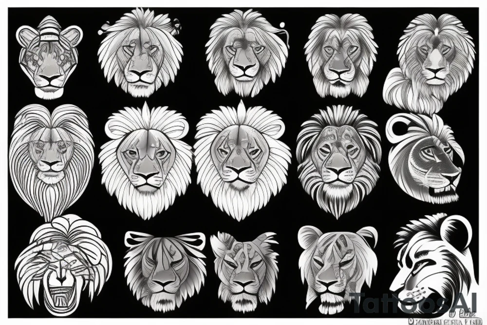 Lion tattoo idea